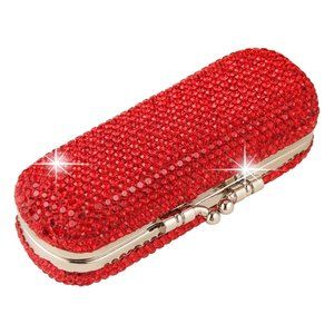 NEW Sparkling Bling Swarovski Crystal Rhinestone Lipstick Case + FREE Gi…